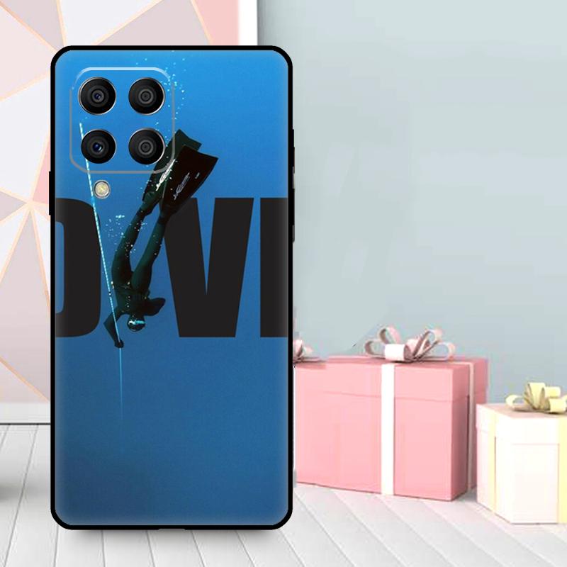 Diver Underwater Diving Cave Caving Case For Samsung Galaxy M36 M12 M52 M06 M16 M56 M33 M15 M55 M31 M13 M14 M53 M32 M35 M34 M54