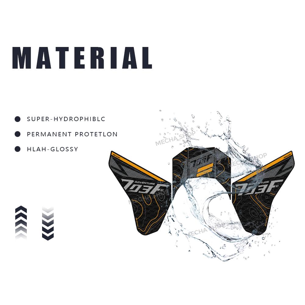 Tank Pad Sticker for ZONTES 703F Fuel Oil Tank Pad Side Knee Grip Protector Sticker Body Protection Stickers