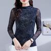 Versatile Printed Long-Sleeve Casual T-Shirt for Middle-Aged Women - Stylish Spring & Autumn Base Layer