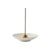 Minimalist Pure White Ceramic Incense Stick Holder - Zen Tea Ceremony Stand & Indoor Ornament