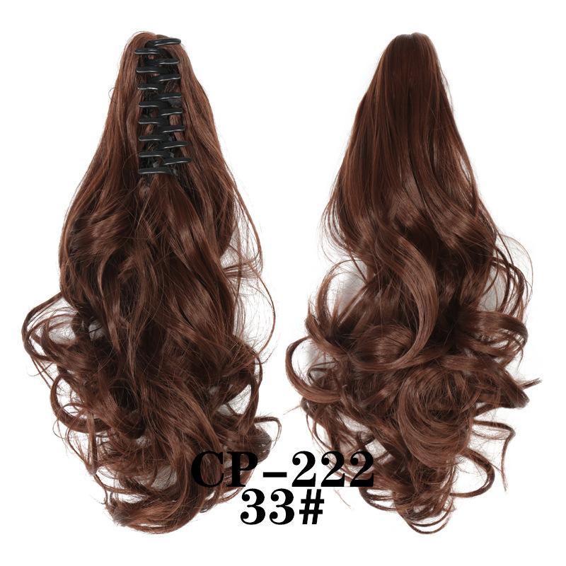 Claw Clip In Ponytail Extension Synthetic Hairpiece Curly Wavy Hair Extension 15 Inch Long Ponytail Hairpieces For Women Girl