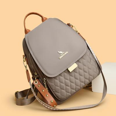 Oxford Backpack Women's Embroidery Travel Backpack Large Capacity Multi-Function Shoulder Bag