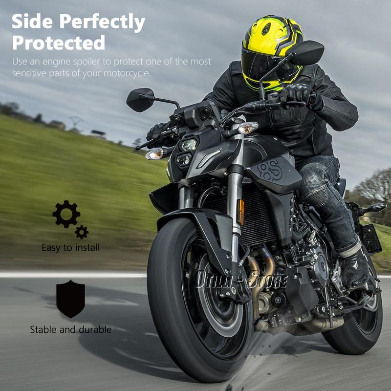 Motorcycle Accessories Engine Guard Protection Cover Black & Carbon fiber For Suzuki GSX-8S GSX 8S GSX8S 2022 2023 2024