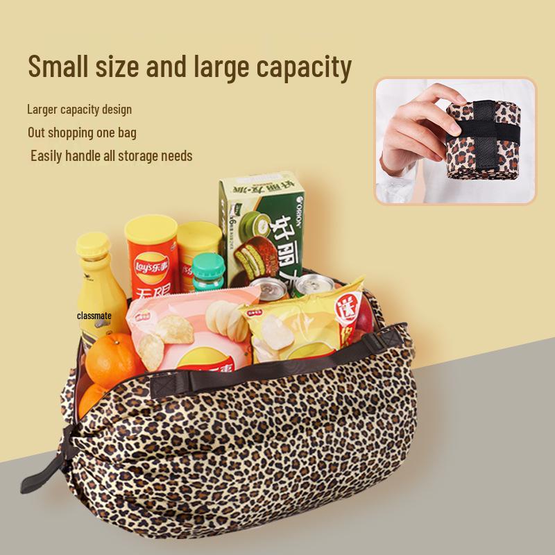 Minimalistische umweltfreundliche faltbare Einkaufstasche mit großem Fassungsvermögen