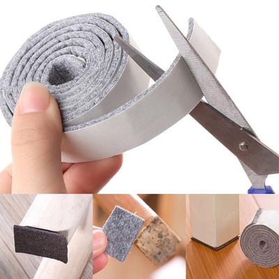 1Roll 100cm Anti-slip Felt Furniture Leg Pad Self-Adhesive Mat Floor Protector Wear-resisting Table Sofa Leg Pads Chair Fittings