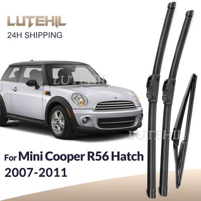For Mini Cooper R56 Hatch 2007-2011 2008 2009 Wiper Front & Rear Wiper Blades Windshield Windscreen Window Brushes 19"+18"+10"