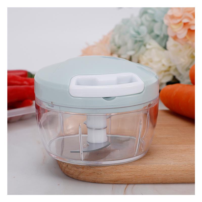 Multi-Functional Hand-Pulled Vegetable and Meat Chopper with Garlic Press