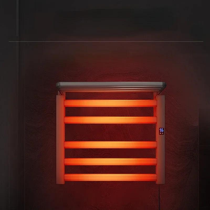 New 2025 Bathroom Radiator Electric Towel Rail Smart Touch Thermostatic Heating Rack 220V Energy Saving Warmer Home Accessories