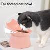 1 stuks WhiskerWare Verhoogde Kattenbak, Anti-kantel Plastic Verhoogde Huisdier Voerbak met Schuine Rand, Nekbescherming Kitty Voer