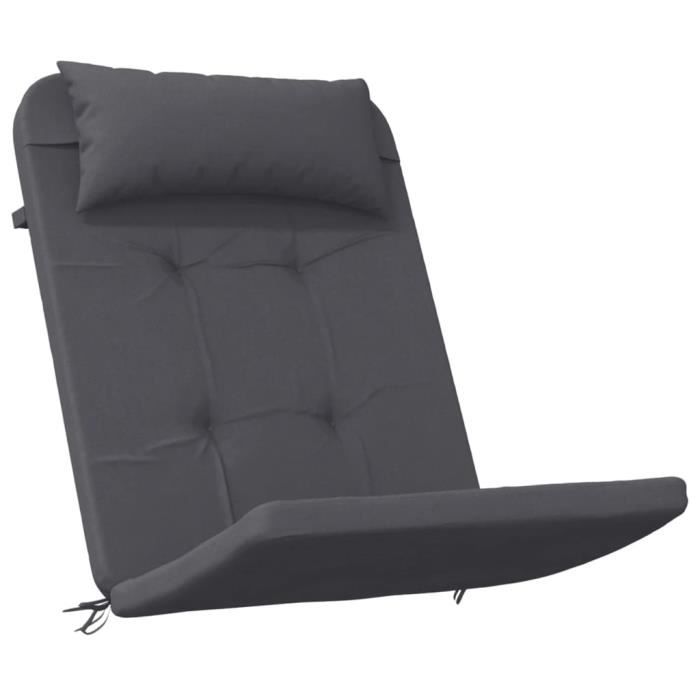 VidaXL Adirondack Chair Cushions Set of 2 Anthracite Oxford Fabric 361830