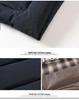 Men's Winter Cotton Jacket with Detachable Hood - Thick, Warm, Solid Color, Zippered Coat