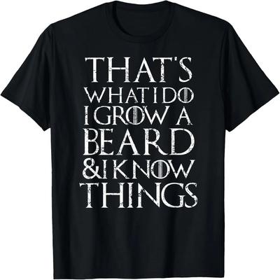 Lustiges Bart T-Shirt Cool Ich lasse mir Gesichtsbehaarung wachsen Mann Männer Geschenk T-Shirt