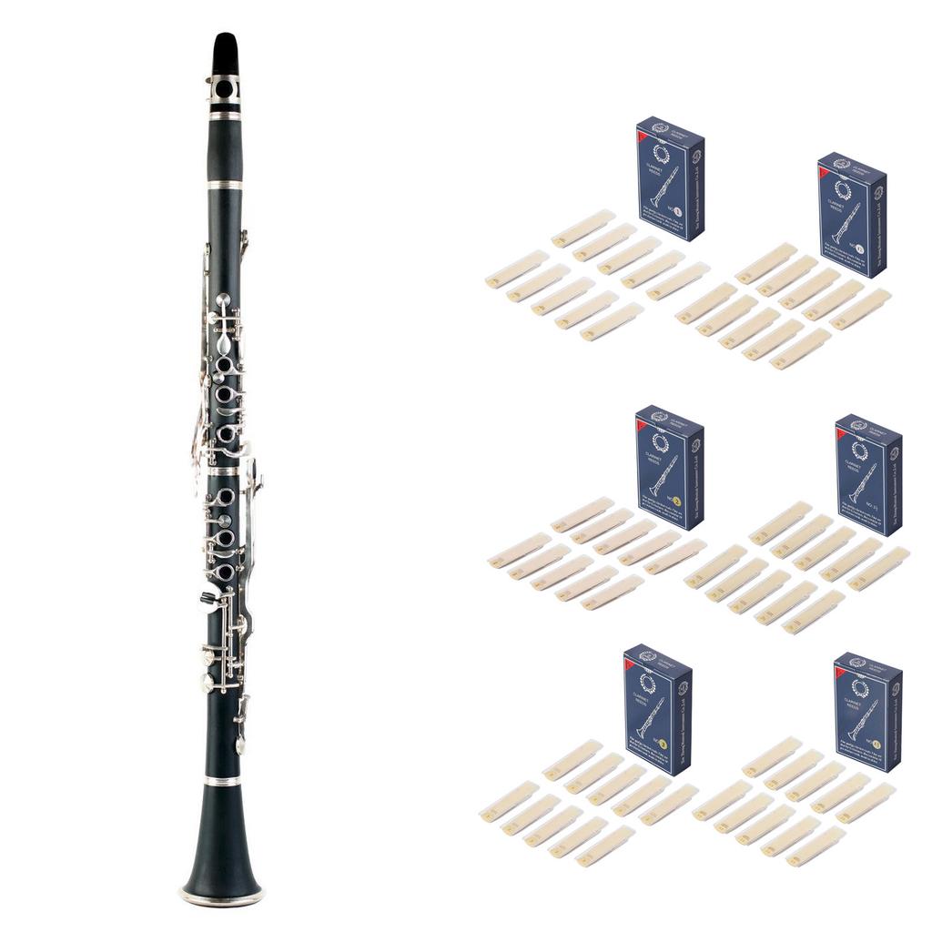 10 Pezzi Ance per Clarinetto Forza 1.0/1.5/2.0/2.5/3.0/3.5 Ance Tradizionali per Clarinetto Principiante e Musicista
