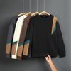 FiveFive Patchwork Color Sweatshirt Men's Spring Autumn Casual Streetwear Clothes