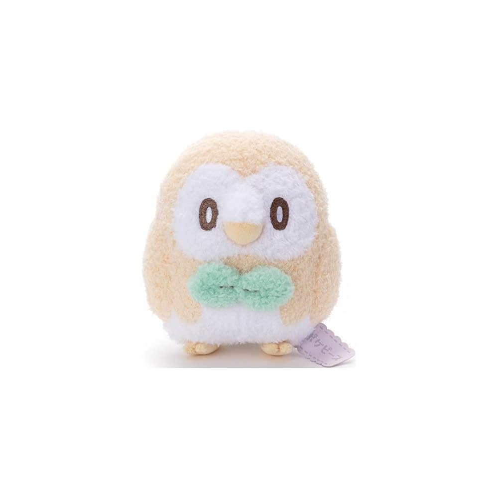 Takaratomy A.R.T.S Pokmon PokePiece Plush Toy Rowlet 13cm Height Soft Stuffed Animal