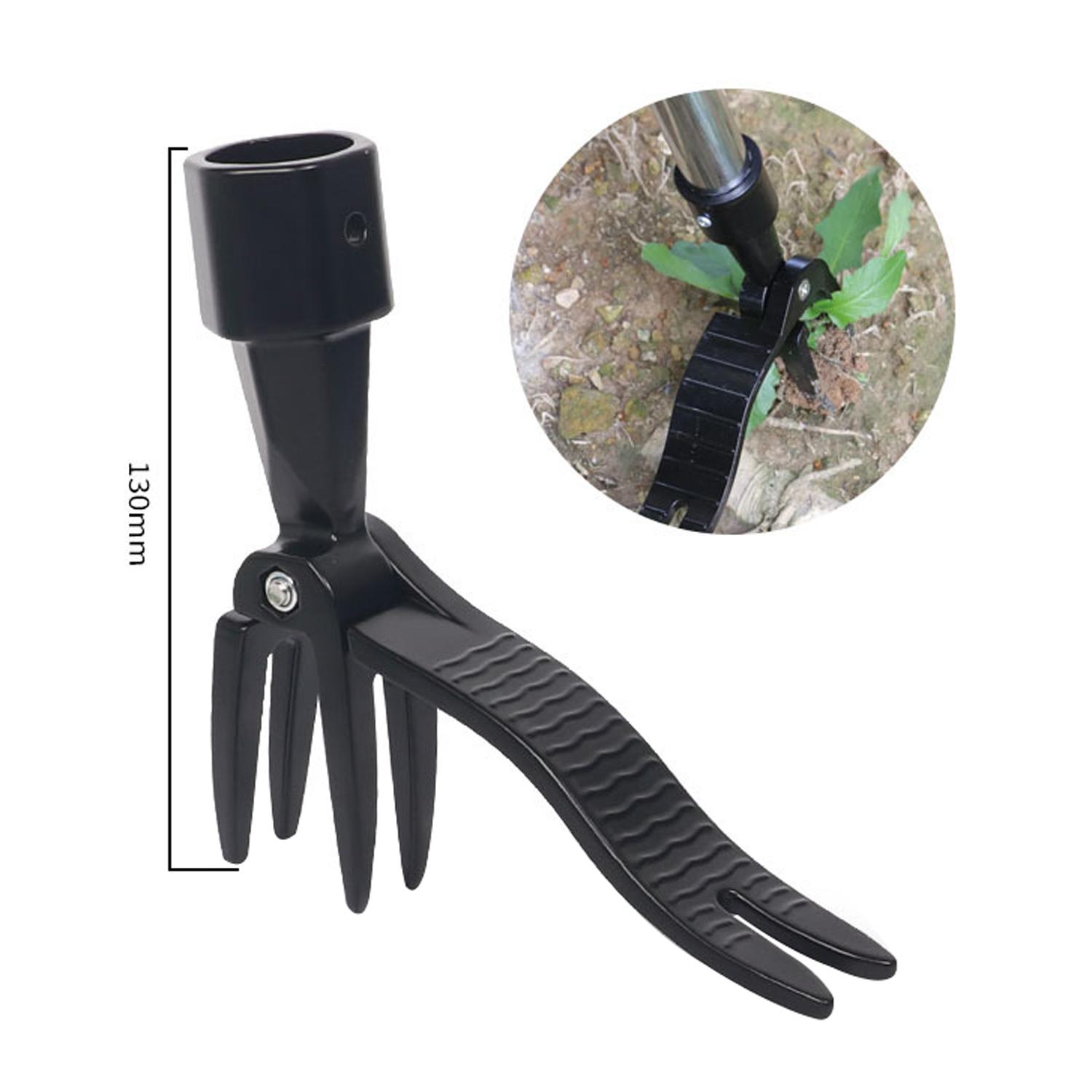 

Grass Pulling Gadgets Standing Weeder Puller Manual Bending Free Root Weeds Weeding Shovel Clamp Single Weeder Without Pole чёрный