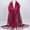 Headwear Headscarf Women Girls Luxury Head Wrap Hollow Tassel Scarf Head Scarves Hijab Shawl Scarf