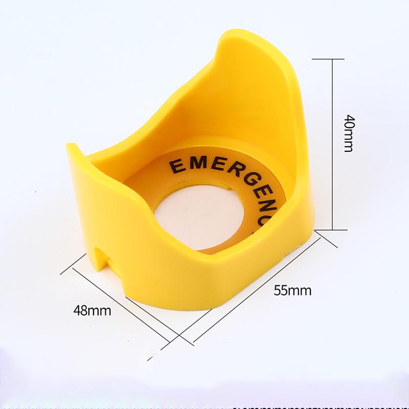 

1pcs Anti-Missing Elevator Emergency Stop 22mm Push Button Switch Protective Cover Protective Cover Accessory Round Warning Ring onesize
