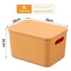 Large Plastic Storage Box for Clothing and Sundries - Ideal for Dorm or Home