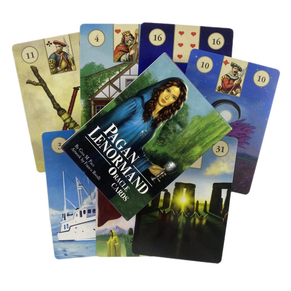 Pagan Lenormand Oracle Cards English Version Mysterious Tarot Deck Divination Fate Party Entertainment