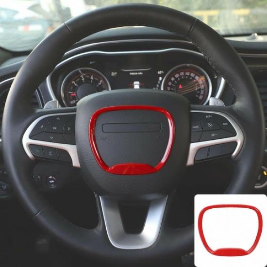 Car Interior Full Decoration Cover Trim Bezels For Dodge Challenger 2015-20 Red