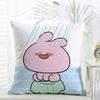 Asamimichaan Asleep Cute Asamimi Cushion Cover comfort Daily Washable Linen Soft  for Sofa Bed Home Room Decor