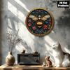Metal Poster Bee Rustic Wall Art for Cafe