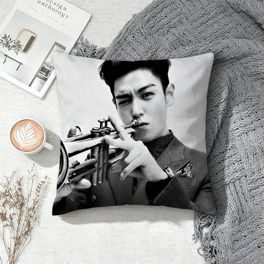 T-TOP C-Choi S-Seung Hyun Anime Square Pillow Case Multi Sizes For Car Home Bedroom Decor Custom Valentine Gifts
