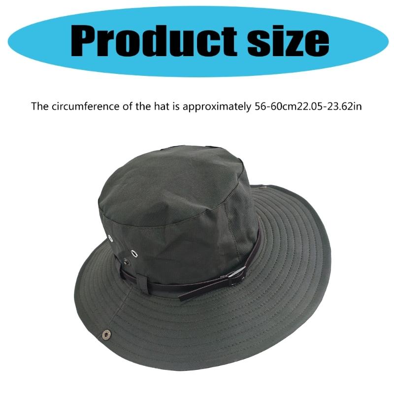 Adult Breathable Fisherman Hat Quick Drying Sunproof Hat Adjustable Size Fishing Hat For Outdoor Activity Camping Hiking