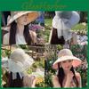 Sun Protection Cap For Women With Large Brim Summer Sunhat Breathable Polyester Casual Style