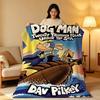 Cartoon D-Dog M-Man Throw  High-Density Short Plush Blanket Soft Skin-Friendly For Sofa Nap Air-Conditioned Room