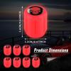 4Pcs Luminous Skeleton Tire Valve Caps Universal Fluorescent Wheel Hub Covers for SUV Bike Truck Motorcycle Accessories RED/BLUE