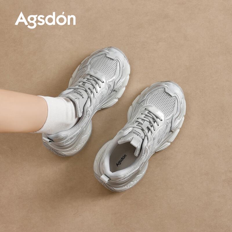 Agsdon Women s Platform Dad Sneakers 37