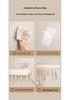 No-Drill Wall-Mounted White Kitchen Hook Rack for Pots, Lids, and Utensils