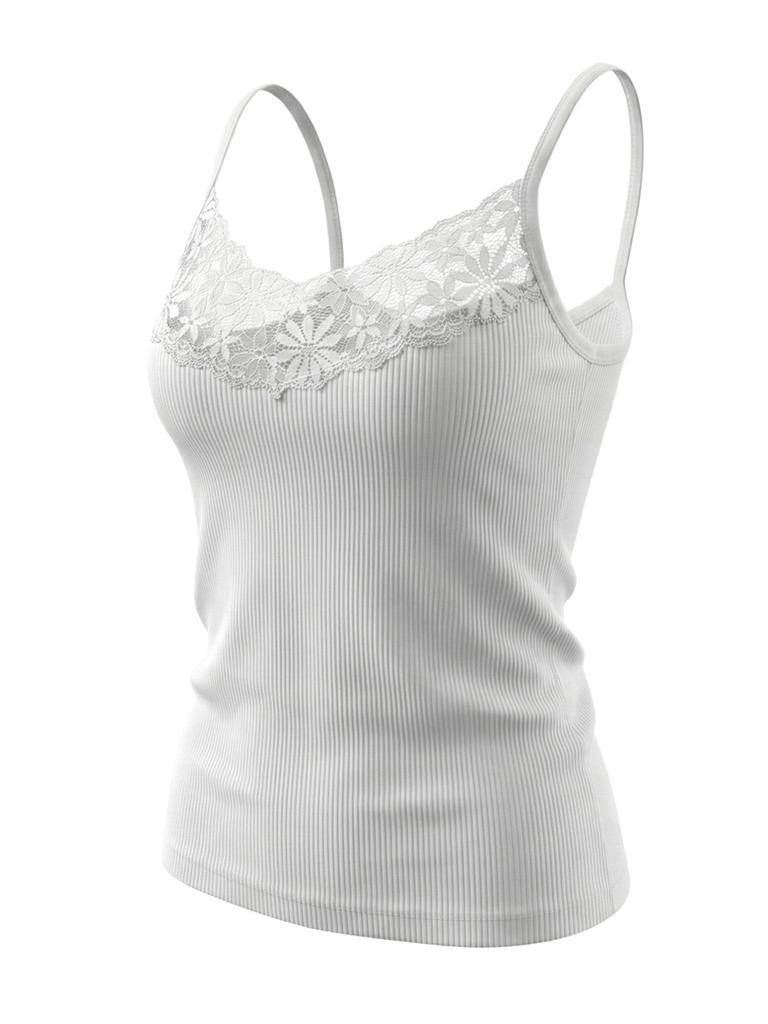 Straps Lace Crop Tops Women Solid Color V Neck Camis Fashion Tube Top Female Sleeveless Camisole