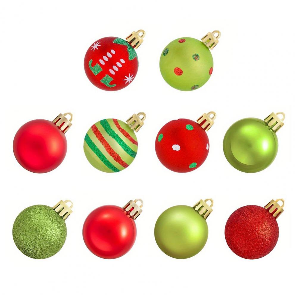 

Festive Holiday Decor Party Decorations for Christmas 50 Pcs Shatterproof Christmas Ball Ornaments Small 1.6 Plastic for Tree