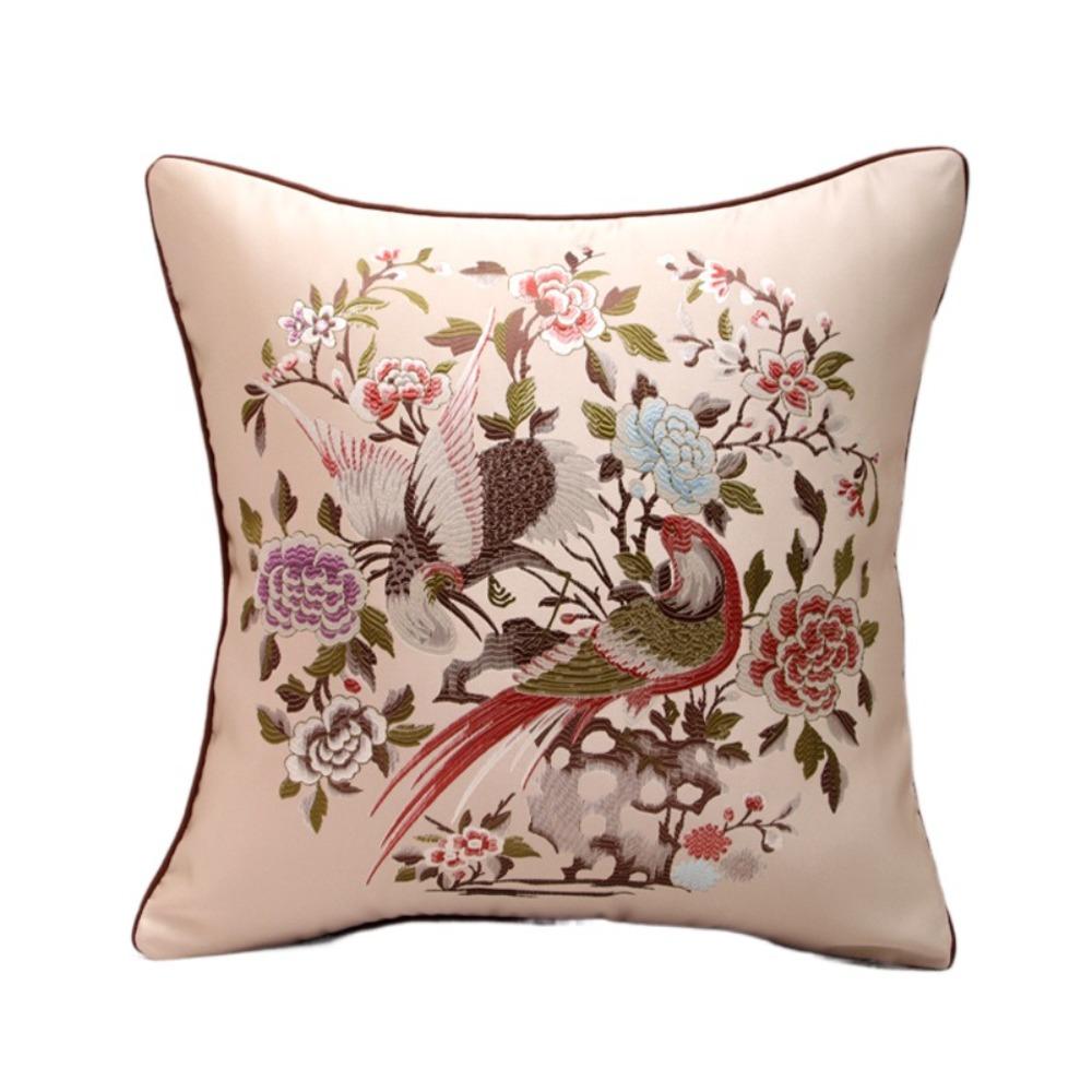 45x45cm Classical Flower Bird Pillowcase Soft Dacron Throw Cushion Cover Children