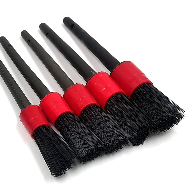 Car Wash Soft Brush, Set of Small Detail Brushes for Cars, Interior Beauty Gap Brush, Air Outlet Cleaning Brush (5-piece Set)