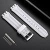 Für Swatch SUIB400 SUIK400 Silikon-Uhrenarmband 18mm Ersatz-Gummiarmband Herren Damen Wasserdichtes Sport-Armband Armband Gürtel