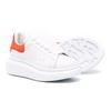Alexander Mcqueen Oversized Sneaker Low Top Kids' Skateboarding Shoes White Orange Tail Kids' 587691WHX129411