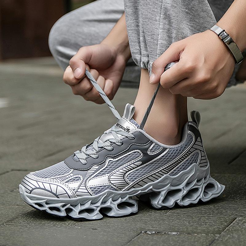 

Мужские и женские спортивные туфли для пап модные и высокие, с толстой подошвой 5 см, модели для подиума, новые модели старые и грязные, 47 серый