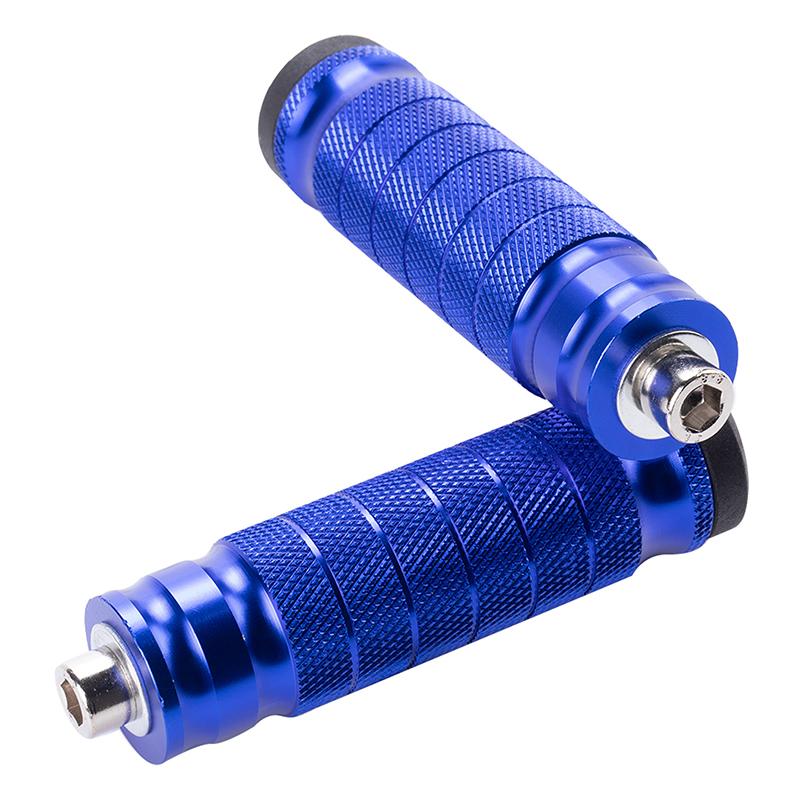 Universal 8mm Foot Pegs Pedals Peg CNC Aluminum Install Bolts Motorcycle Rearsets Footrest Footpegs
