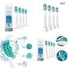 Philips Sonicare C1/2 Tandenborstel Vervangkoppen Pak van 4 Zacht en Effectief
