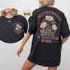 Elegant Christian Mom Cotton Tee Vintage Motherhood Is Kingdom Work Floral Women T-Shirt Mother's Day Gift Trend Clothes for Women