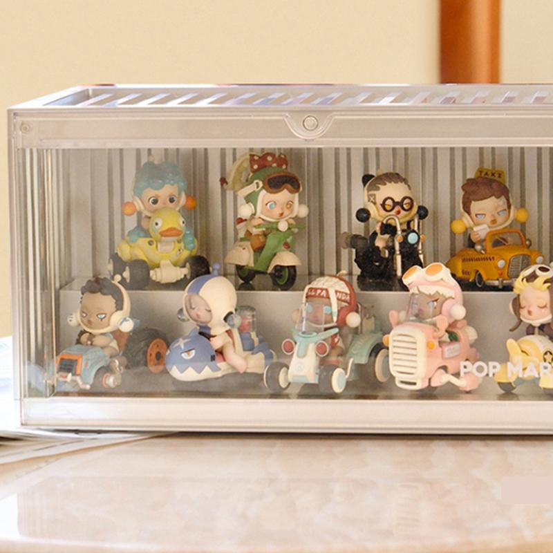 New POP MART Pop Mart IP Container, Glow In The Dark Figure, Display Case, Vacuum Plated Silver Trend Based Products 19cm 1230131096