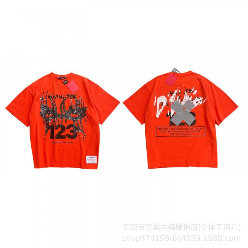 RRR123 Washed Vintage Streetwear Graphic Tee Unisex Loose Fit Cotton Short Sleeve T-Shirt
