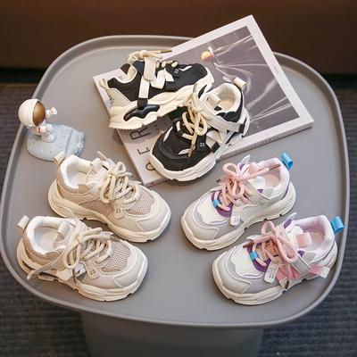Children's Sneakers 2025 Spring and Autumn Season New Girls' Dad Shoes Baby Soft-soled Boys' Shoes Breathable Mesh Shoes