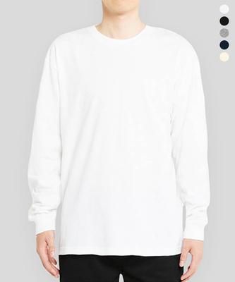 Peulinteuseuta 17-Count Basic Plain Layered Long Sleeve T-ShirtStandard Length (Ribbed Sleeves) 5 Colors