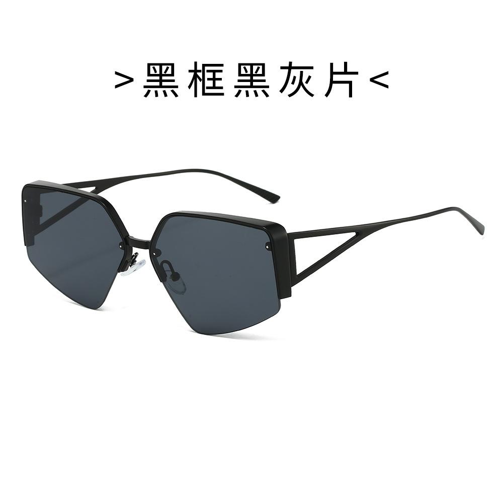 

Trendy Polygon Metal Sunglasses for Women & Men Stylish Euro-American INS Fashion Shades for a Chic Look