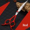 Fenice 6.5 inch Professional Dog Grooming Down Curved Scissors Colorful Shears Groomer Tools Japan 440C Set with Comb and Bag 1